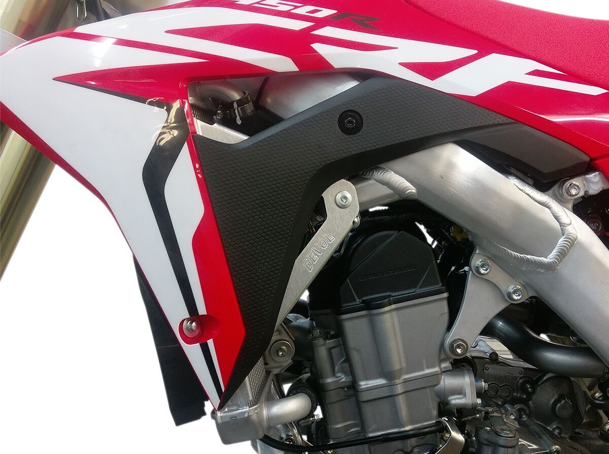 Devol Radiator Race Brace Set For Honda CRF 450 R 2017-2020 Silver 0122-1204