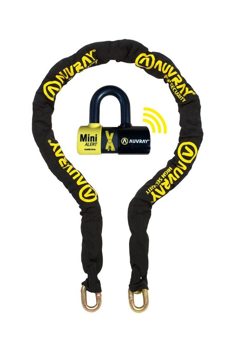 Auvray Xtrem Chain Alarm 120db Security Lock 13.5mm Chain Black C2AXTR170AUV