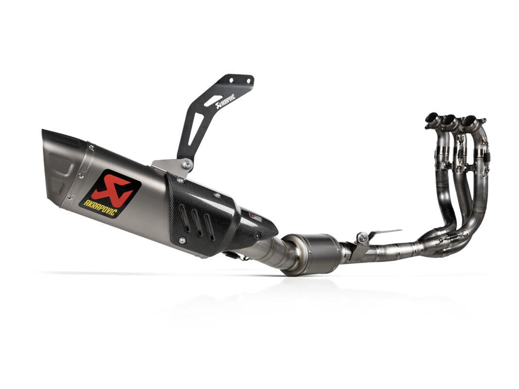 AKRAPOVIC Titanium Evolution Line Full Exhaust System Street for Triumph Daytona 660 ABS 24-26 S-T6E1-APLT