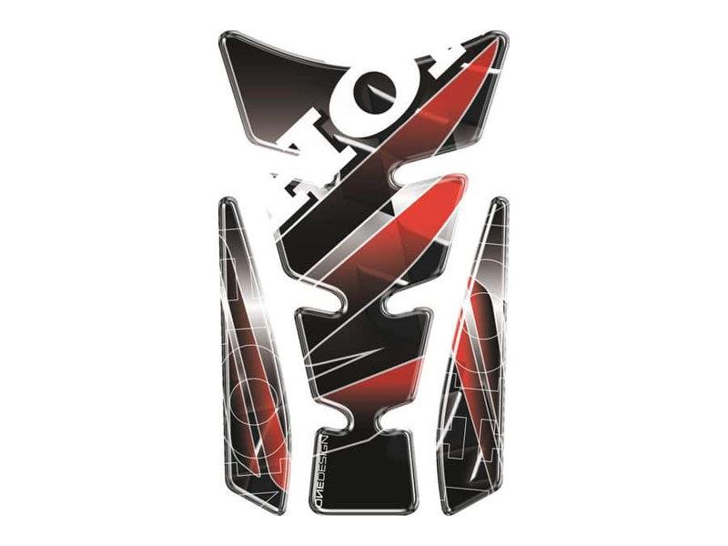 Puig Wings Tank Pad With Honda Logo Silver 21366H