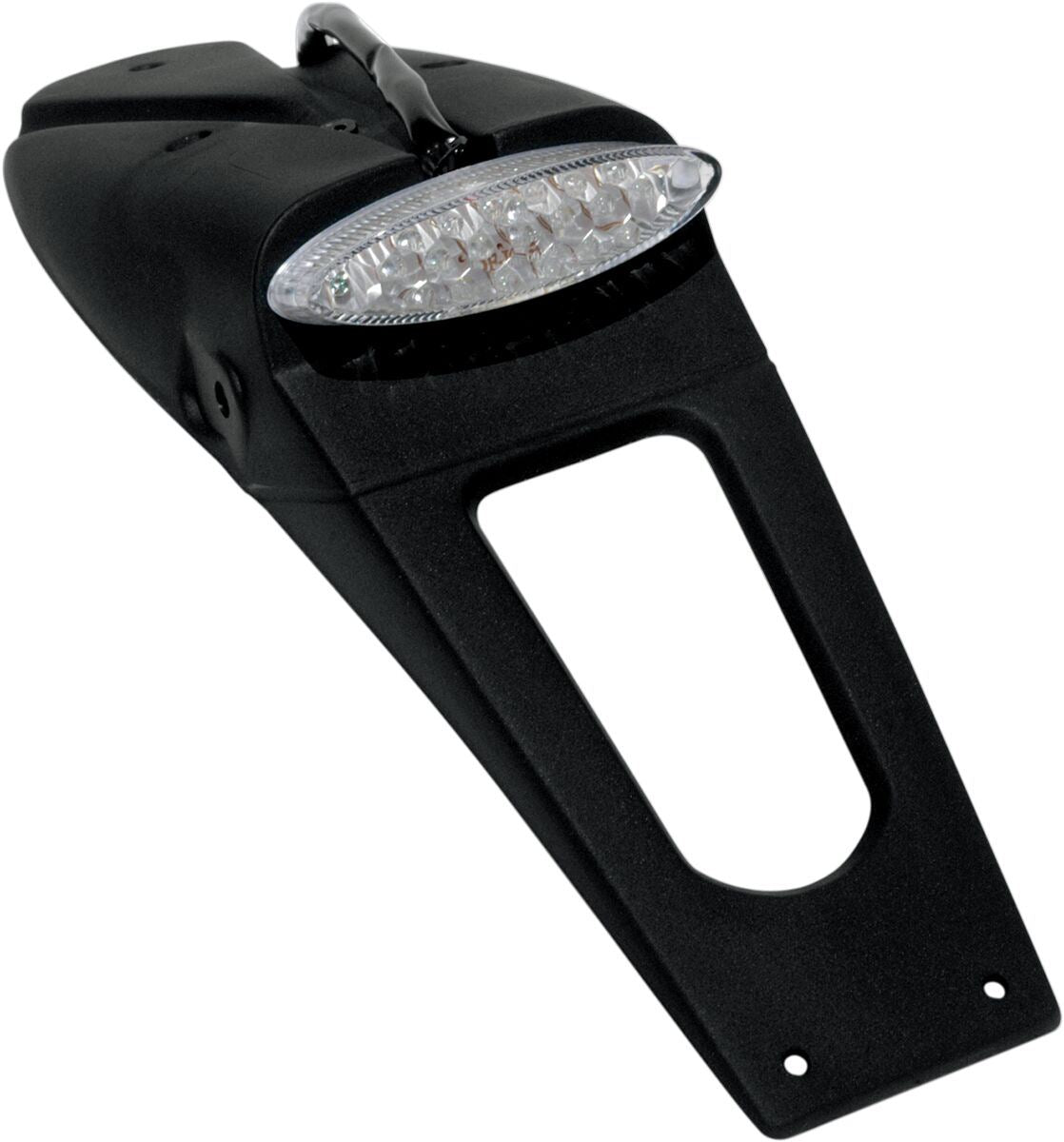 UFO LICENSE PLATE HOLDER W/ CLEAR LED-LIGHT (E11 & DOT) BLACK PP01219CL