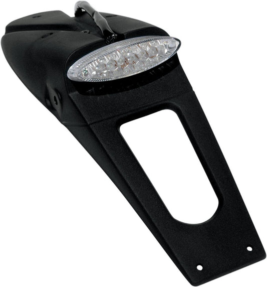 UFO LICENSE PLATE HOLDER W/ CLEAR LED-LIGHT (E11 & DOT) BLACK PP01219CL