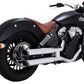 Vance & Hines Twin Slash 3" Slip-On Mufflers Chrome For HD Scout 60 15-24 18323