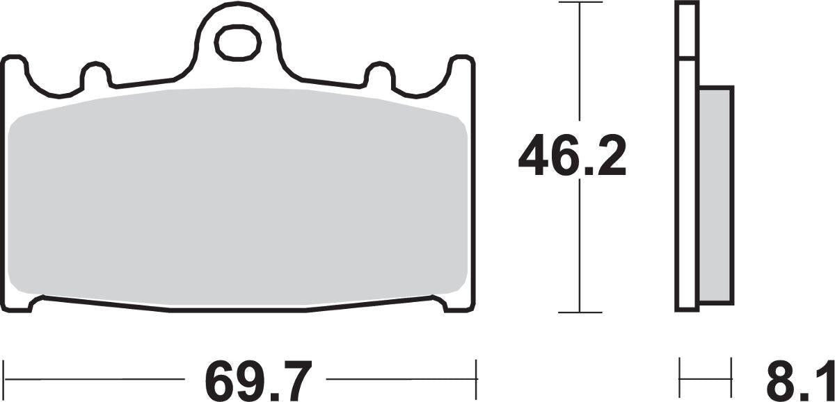 Sbs HS Street Excel Sintered Front Brake Pads For Suzuki GSF 1250 S 88-16 631HS
