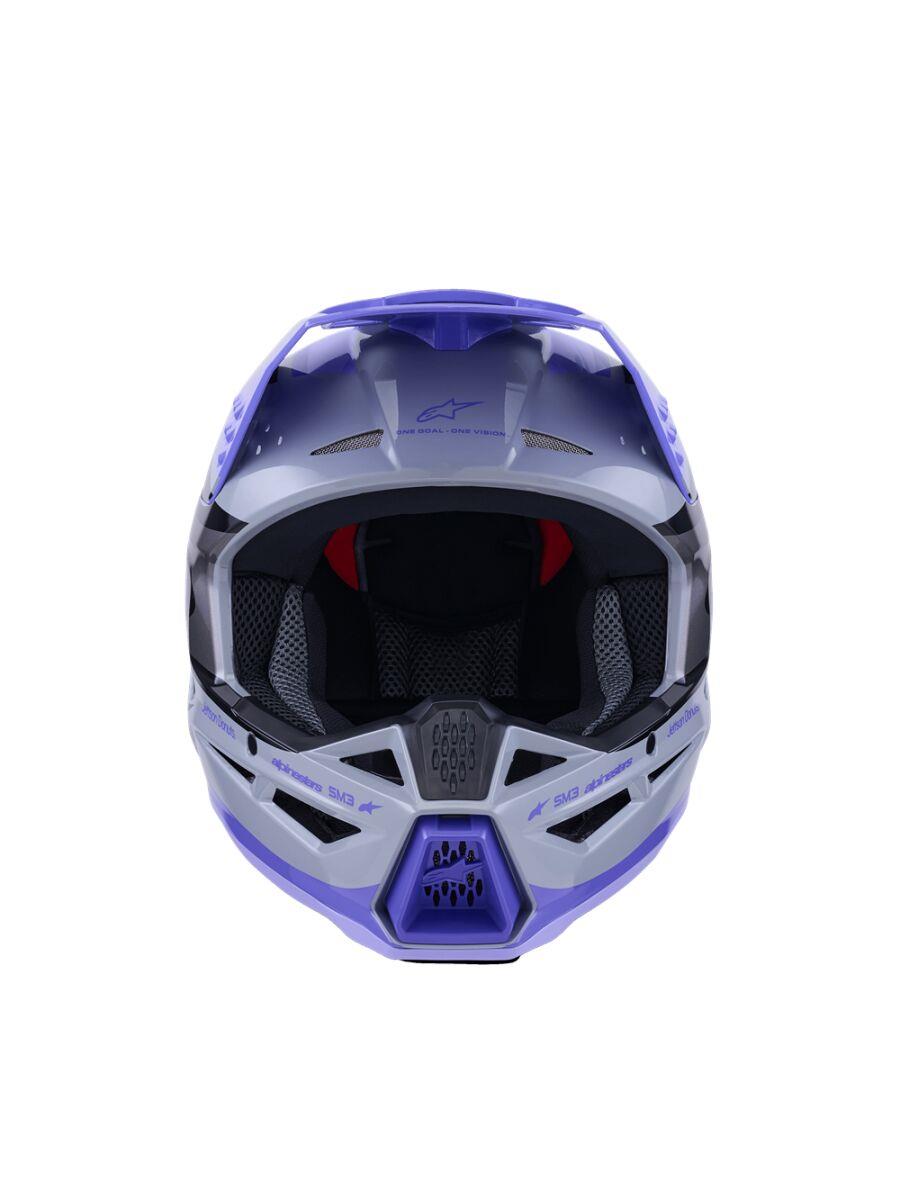 ALPINESTARS Youth SM3 Jettson Helmet GRAY/PUR/BLK 2025 Model