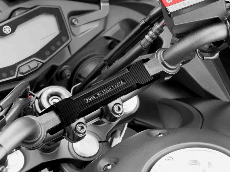 PUIG Handlebar Reinforcement Black for Yamaha MT-07 Tracer/Tracer 700 16-18 9256N