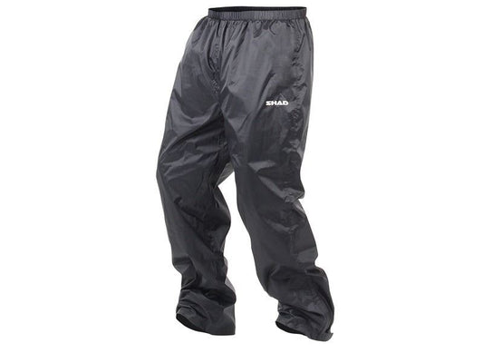 SHAD 100% Waterproof Black Rain Trousers - Medium X0SR20M