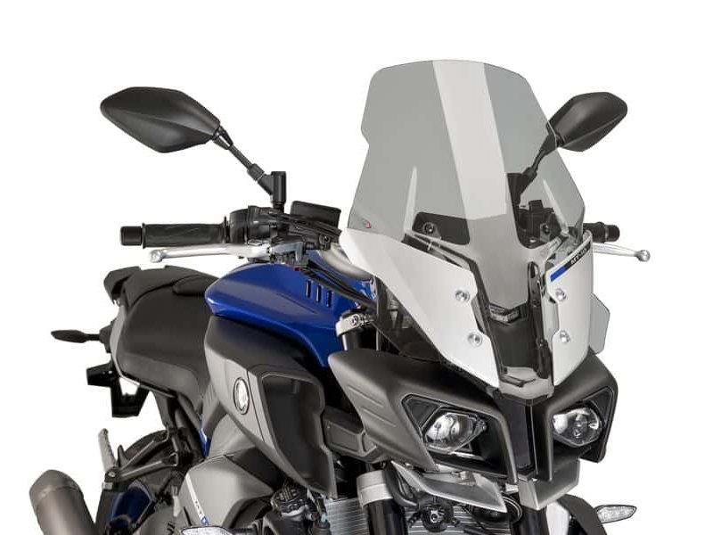 PUIG Touring Plus Screen Light Smoke for Yamaha MT-10/MT-10 SP 16-21 8918H