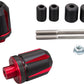 Daytona Scratch Handlebar End Anodized Red/Black Fits 7/8 & 1 Handlebars 87331