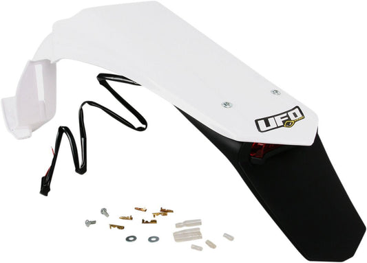 UFO ENDURO REAR FENDER W/ LED-LIGHT YAMAHA WR250/450F WHITE YA03889-046