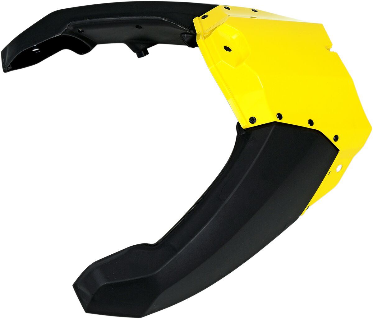 UFO AIRBOX COVER YAMAHA YZF/WRF BLACK-YELLOW YA04837-101
