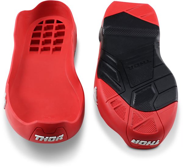 THOR Radial MX Motorcross Boots Replacement Outsoles Black/Red