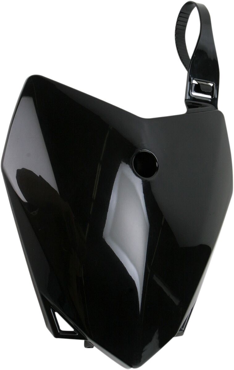 UFO FRONT NUMBER PLATE KAWASAKI KLX110 BLACK KA04718-001
