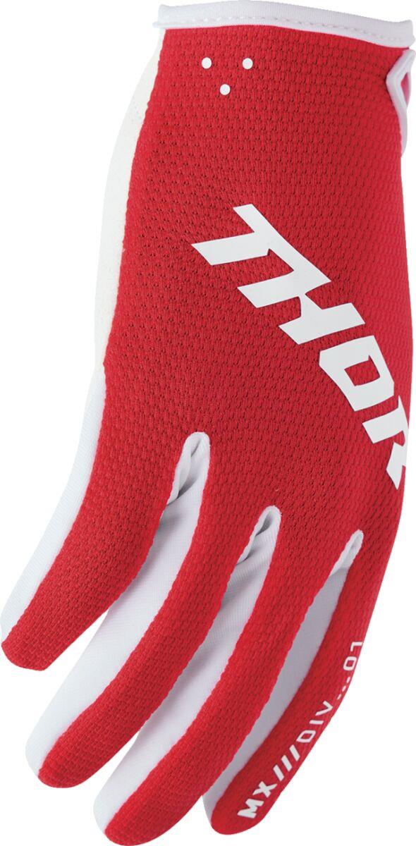 THOR Youth Ridemode Static Gloves Red