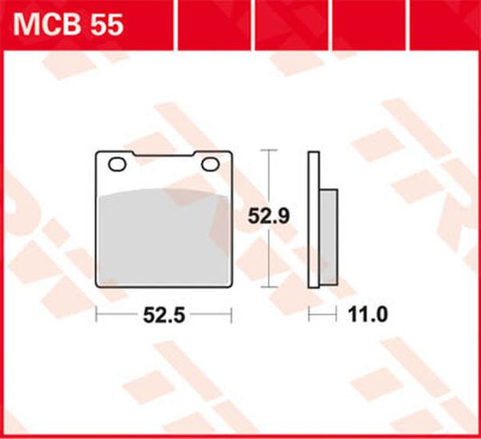 Trw All Round Sintered Metal Brake Pads For Honda CB 750 C 1977-1983 MCB55