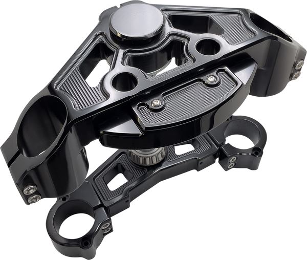 Arlen Ness Drop Triple Tree Kits Black Aluminum For HD FLTRXSE 1977 15-24 130-007