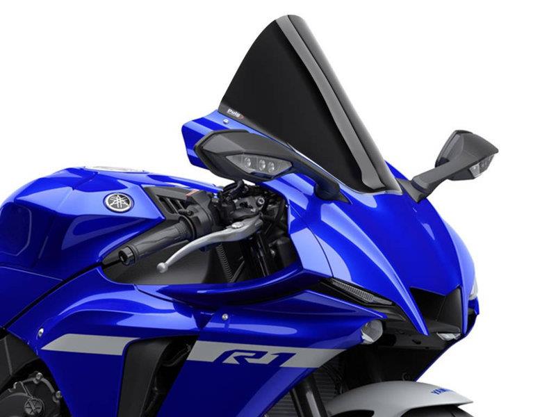 PUIG R-Racer Screen Black for Yamaha YZF R1/M/Race 20-25 3827N