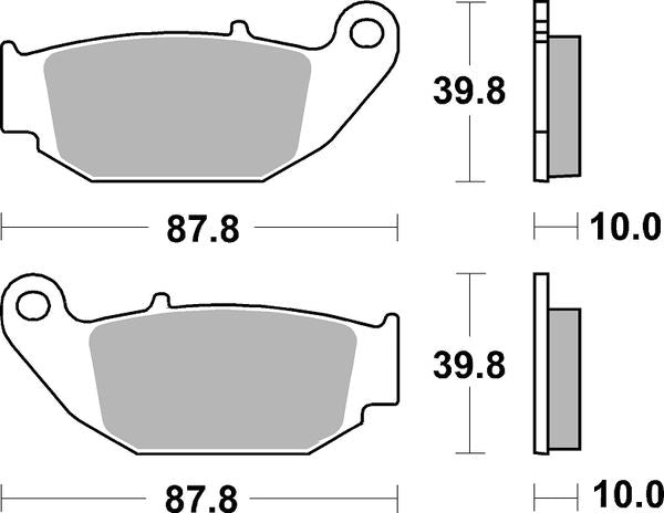 Sbs SI Offroad Sintered Brake Pads For Honda MSX 125 2013-2026 915SI