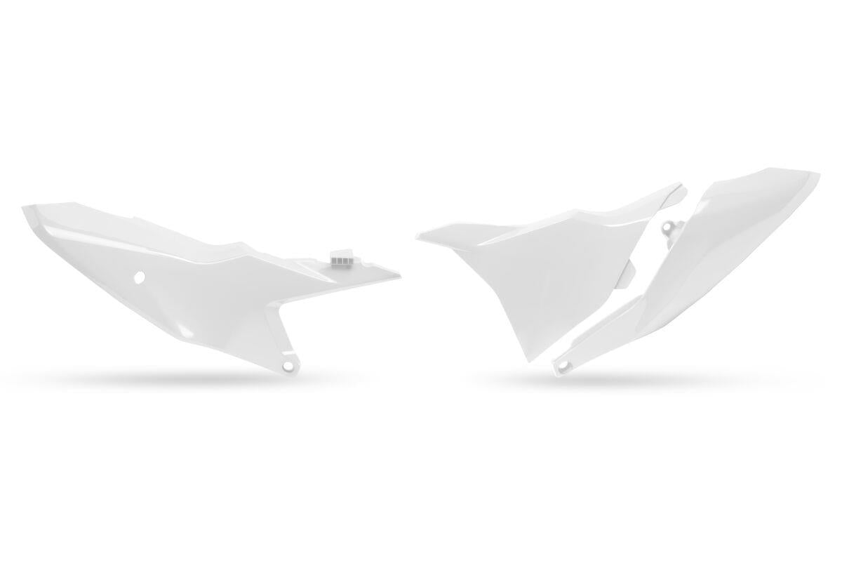 UFO Radiator Covers For KTM SX 85 2025-2026 Gloss White Pre-Drilled KT05031#042