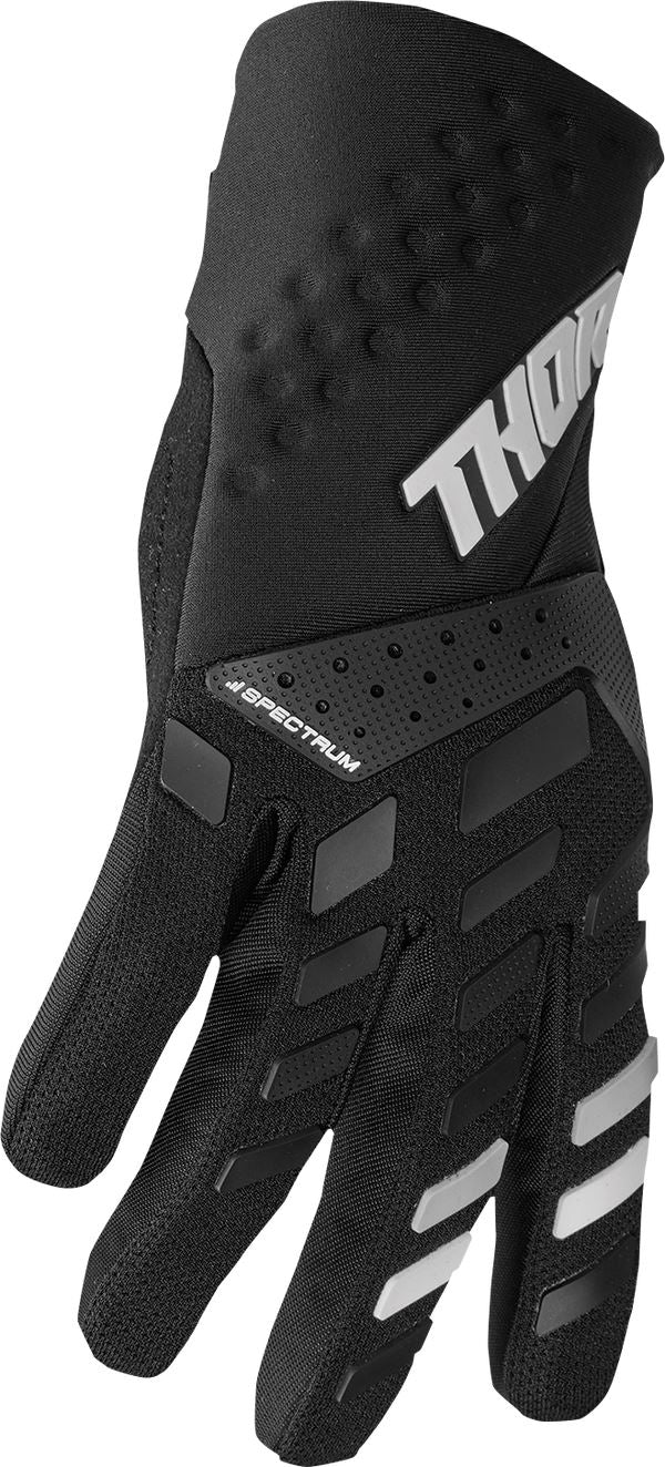 THOR Women's Spectrum MX Motorcross Gloves Black/White 2023 Model