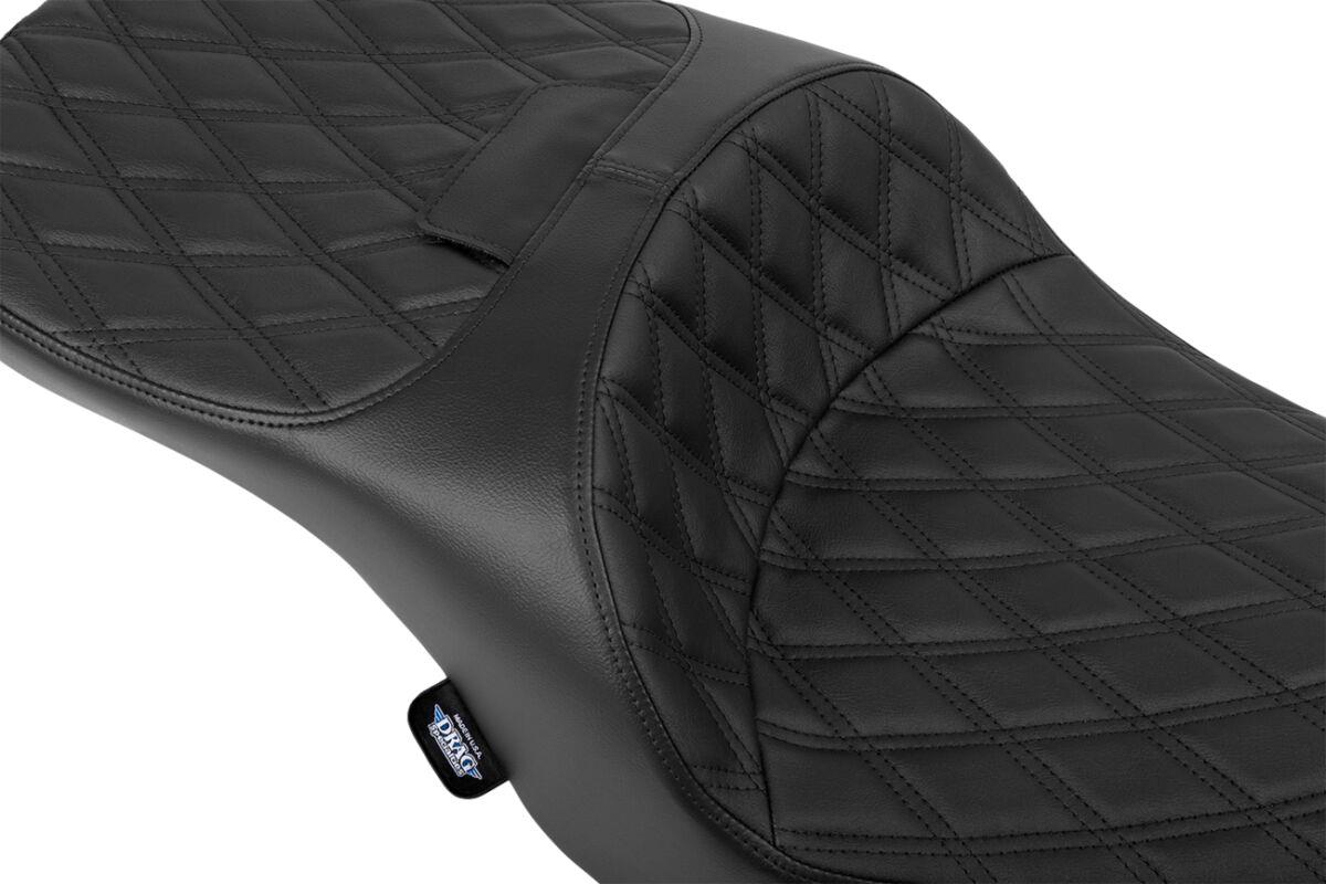 Drag Specialties Seat Black Vinyl For Harley Davidson FLHX 2024-2025 4715b