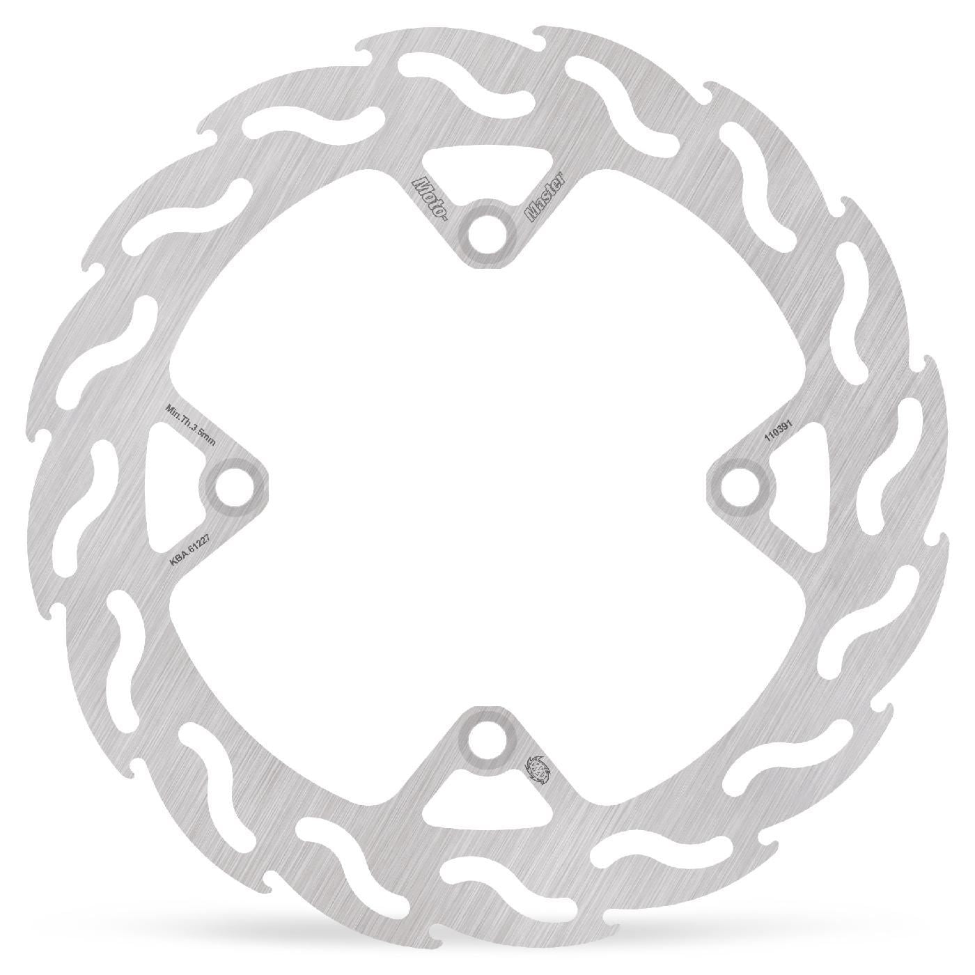Moto-Master Flame Series Rotor Rear For Husqvarna CR 125 2006-2022 Silver 110391