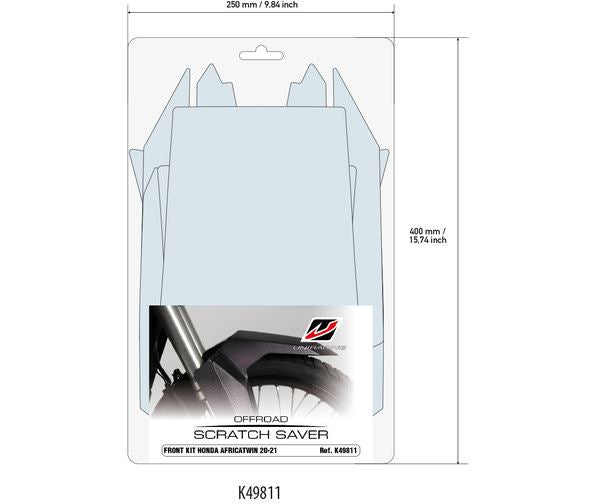 UNIRACING Scratch Saver FRONT AFRICA TWIN K49811