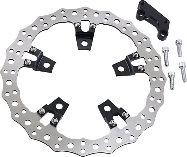 Arlen Ness Jagged Floating Rotor Stainless Steel For HD FLHRXS 1868 08-24 02-950