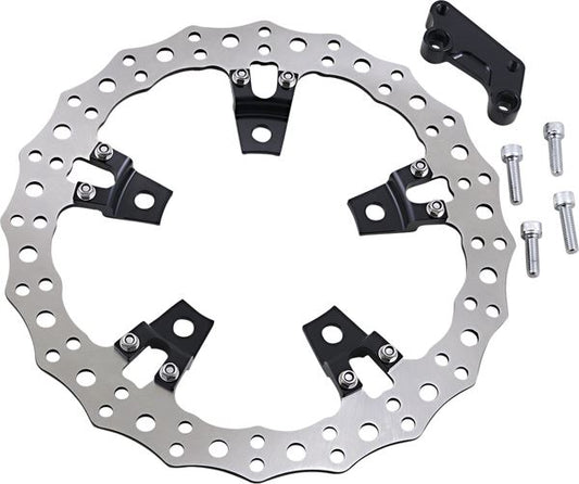 Arlen Ness Jagged Floating Rotor Stainless Steel For HD FLHRXS 1868 08-24 02-950