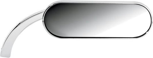 Arlen Ness Micro-Mirror Chrome Silver Screw-In Convex Oval Right 13-407