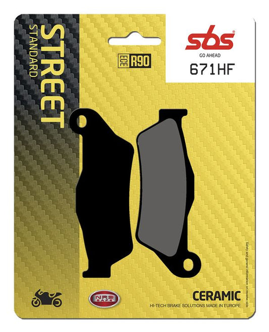 Sbs HF Street Ceramic Organic Brake Pads For KTM Adventure 890 R 1993-2024 671HF