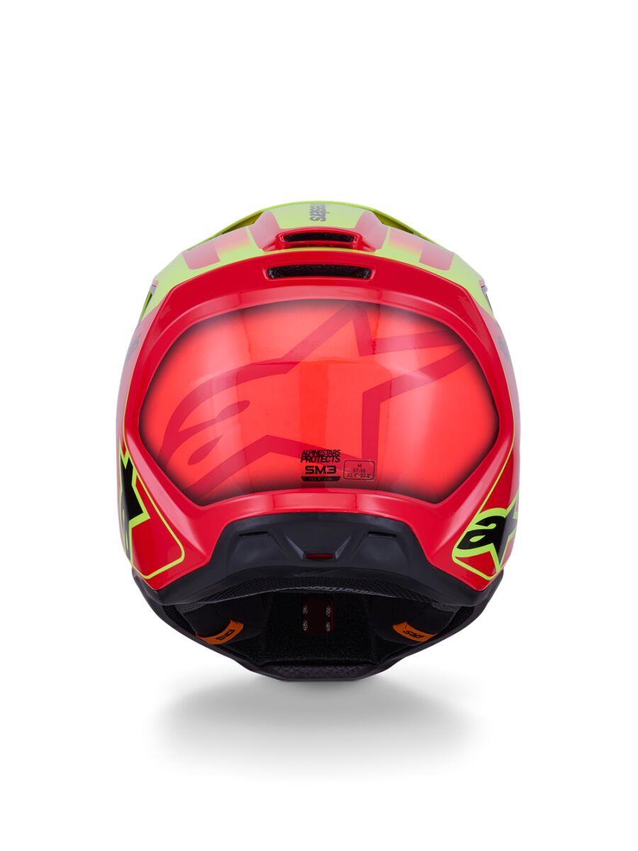 ALPINESTARS SM3 Fray Helmet RED/YL/BLK 2025 Model
