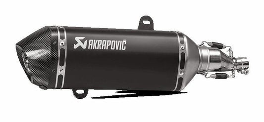 Akrapovic Slip-On Line Muffler Scooter SS/CF For Vespa GTS 125 IGET 17-20 S-VE125SO1-HZBL