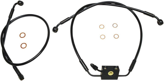 Magnum Shielding Brake Line Kit For Harley FXLRS 1923 2018-2024 SBB1335-26