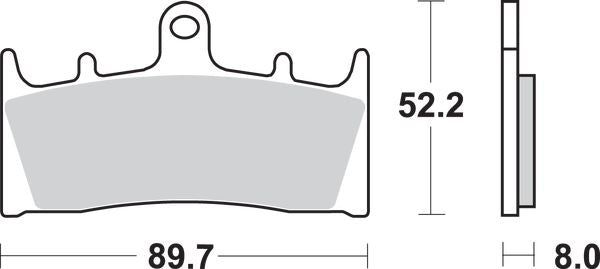 Sbs HS Street Excel Sintered Front Brake Pads For Suzuki GSX 1300 R 93-07 686HS