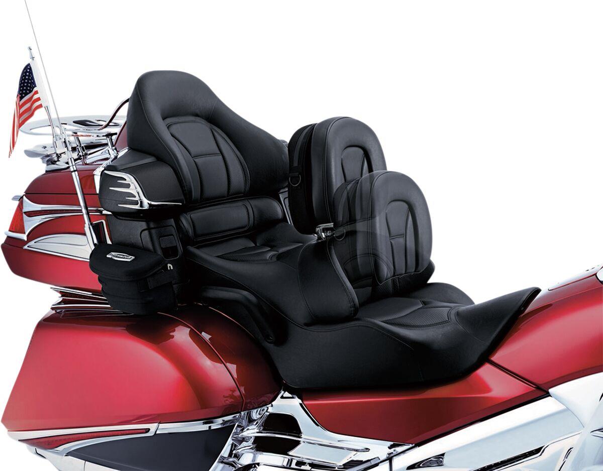 Kuryakyn Plug-N-Go Driver Backrest For Honda GL 1800 2001-2017 Black KUR8931