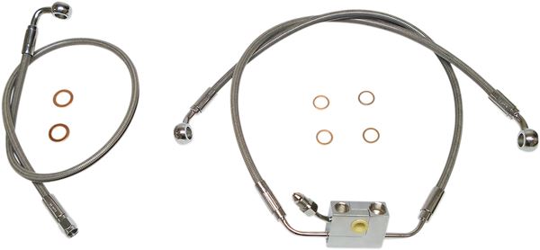 Magnum Shielding Dual Disc Brake Line Kit For Harley FXLRS 1923 18-24 SSC1335-22