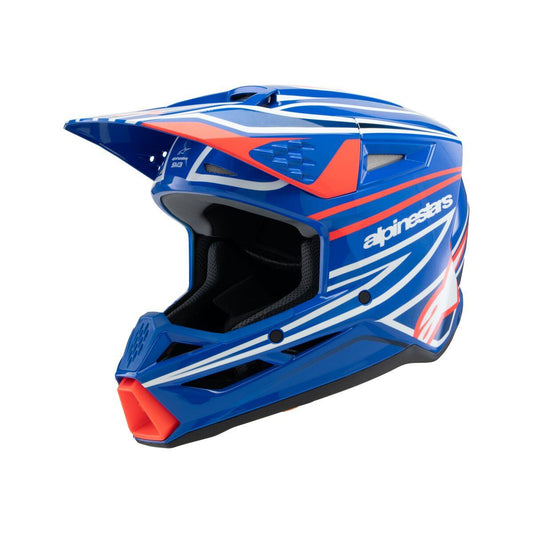 ALPINESTARS Youth SM3 Wurx Blue/Red MX Helmet