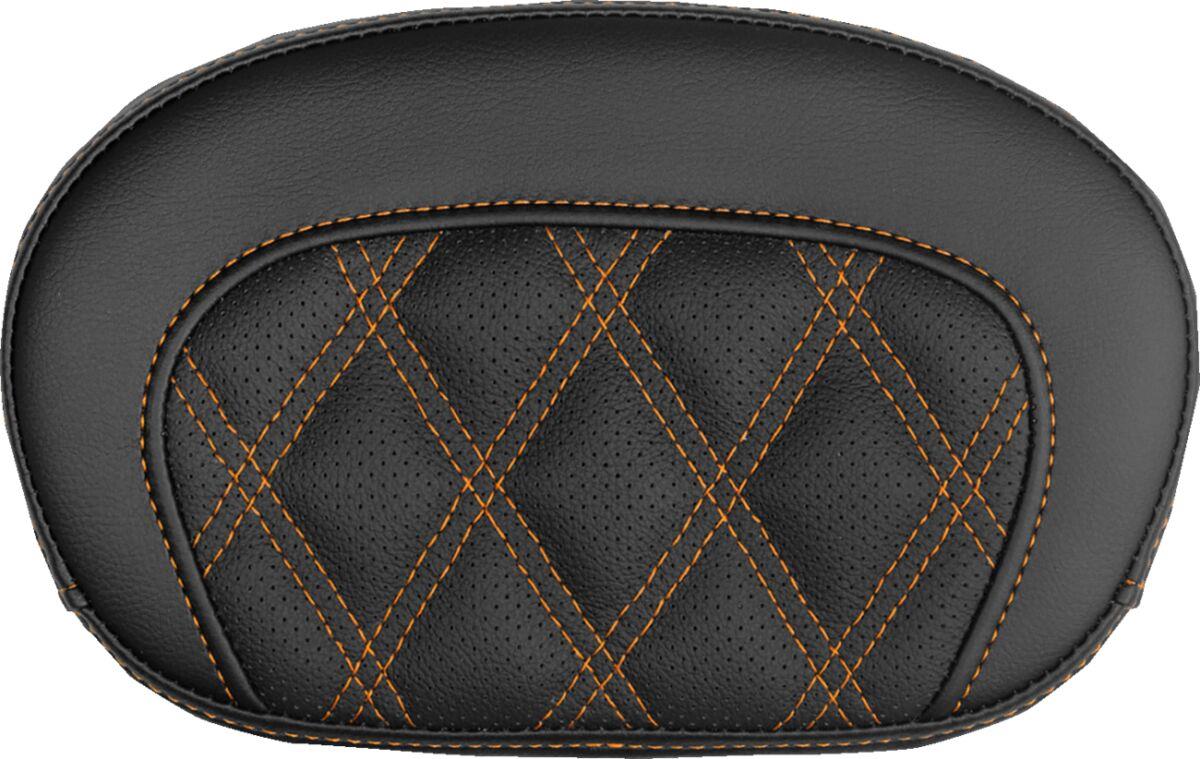 Saddlemen Mini Contour Sissy Bar Pad Black Orange Saddlehyde 061018403