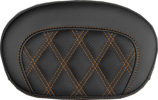 Saddlemen Mini Contour Sissy Bar Pad Black Orange Saddlehyde 061018403