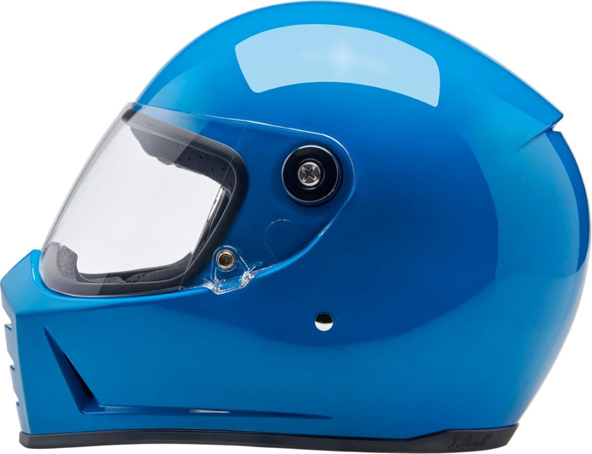 BILTWELL Lane Splitter Blue Motorcycle Helmet