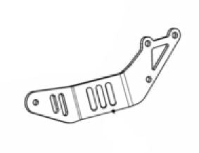 Akrapovic Muffler Bracket Aluminum For Yamaha MT-07 20-24 P-X279