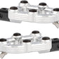 Arlen Ness MX Footpegs Driver Chrome Aluminum Billet Rubber Pair 07-914