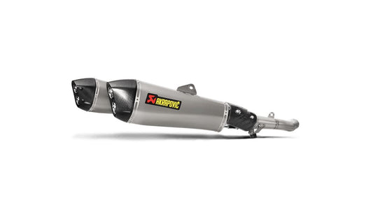 Akrapovic Replacement Slip-On Muffler CF TI Black Silver M-HZAA00302T/1