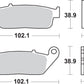 Sbs HS Street Excel Sintered Front Brake Pads For Honda CMX 500 1994-2024 700HS