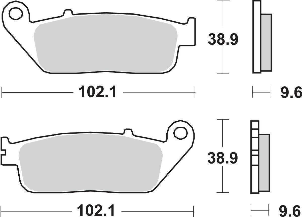 Sbs HS Street Excel Sintered Front Brake Pads For Honda CMX 500 1994-2024 700HS