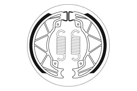 Sbs Street Brake Shoes For Piaggio FLY 50 2T 1997-2017 Organic Set 2205