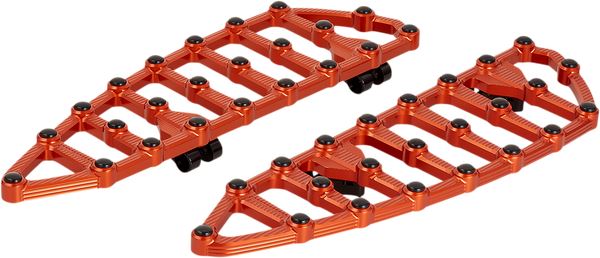 Arlen Ness MX Billet Floorboards Orange Aluminum For HD FLHCS 1868 65-24 410-011