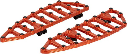 Arlen Ness MX Billet Floorboards Orange Aluminum For HD FLHCS 1868 65-24 410-011
