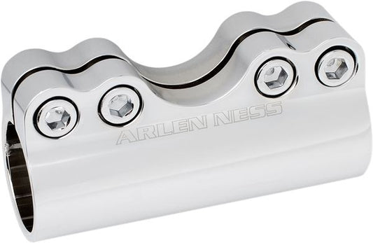 Arlen Ness Handlebar Clamp Chrome Aluminum Anodized 1" Diameter 08-051